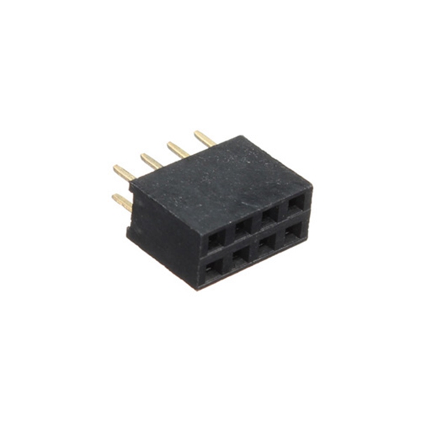 new 2.54mm double row female straight header socket long pin strip