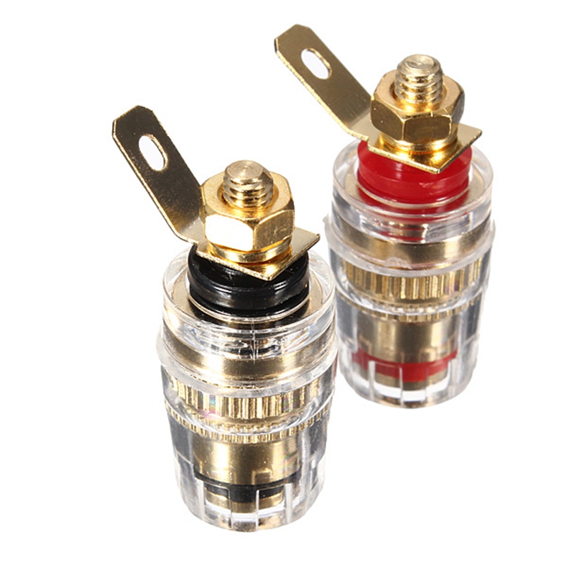 new 2pcs amplifier speaker terminal binding post 4mm banana plug jack connector 32mm new 2pcs amplifier speaker terminal binding post 4mm banana plug jack connector 32mm