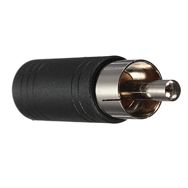 new 3.5mm mono female jack socket to phono rca plug adapter converter connector