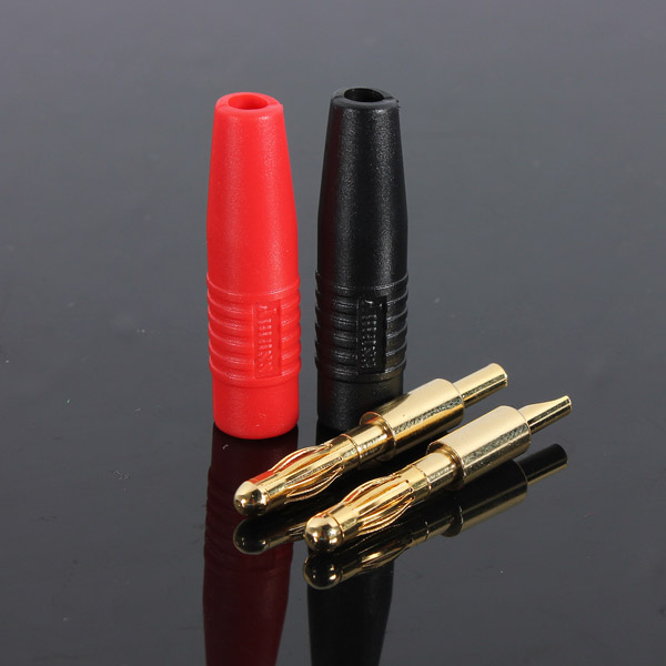 new 4mm 24k gold plated musical speaker cable wire pin banana plug connector b7 new 4mm 24k gold plated musical speaker cable wire pin banana plug connector b7