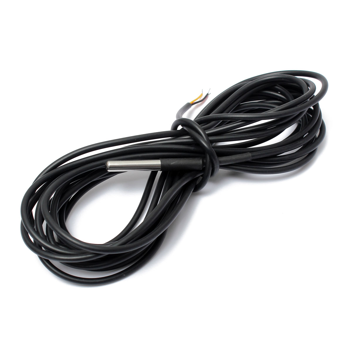 new 5m waterproof cables ds18b20 stainless steel package waterproof ds18b20 temperature probe temperature sensor 18b20