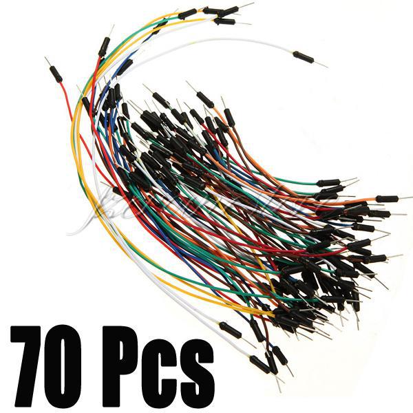 new 70 pcs solderless breadboard jumper cables jump coded wire kit set new 70 pcs solderless breadboard jumper cables jump coded wire kit set