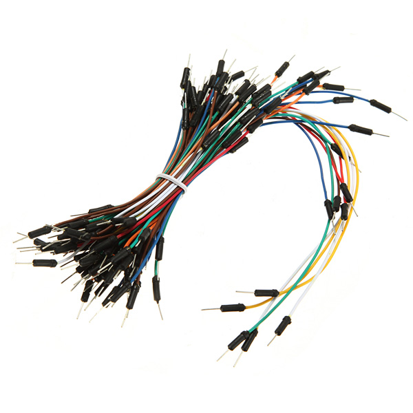 new 70 pcs solderless breadboard jumper cables jump coded wire kit set