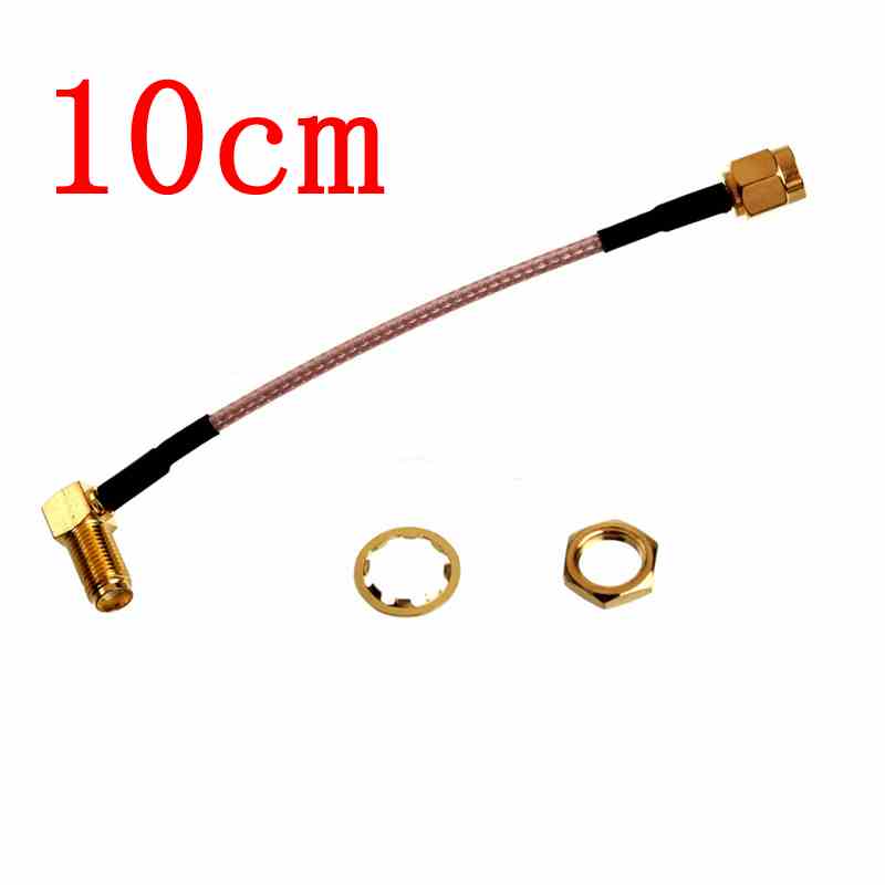 new arrival 10cm sma male plug to sma female jack bulkhead right angle pigtail cable rg316 new arrival 10cm sma male plug to sma female jack bulkhead right angle pigtail cable rg316