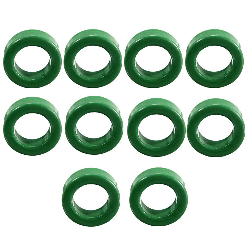 new arrival 10pcs/lot 22mm x 14mm x 8mm round green for transformers toroid ferrite cores new