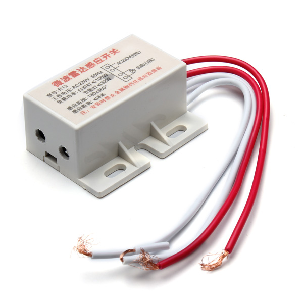 new arrival 220v ir infrared module sensing microwave radar body sensor switch delay distance is adjustable