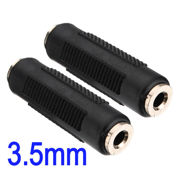 new arrival 2pcs 3.5mm female to female f/f audio stereo plug socket adapter connector coupler extension new arrival 2pcs 3.5mm female to female f/f audio stereo plug socket adapter connector coupler extension