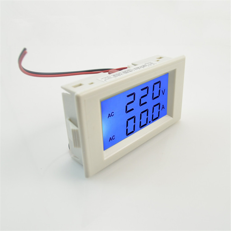new arrival dual led ac 80-300v 100a digital ammeter voltmeter lcd panel amp volt meter