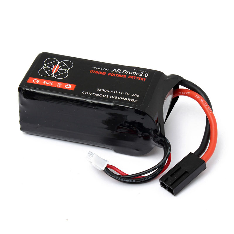 new arrival excellent quality original multifunctional balance charger+2500mah 3s battery for parrot ar.drone 2.0