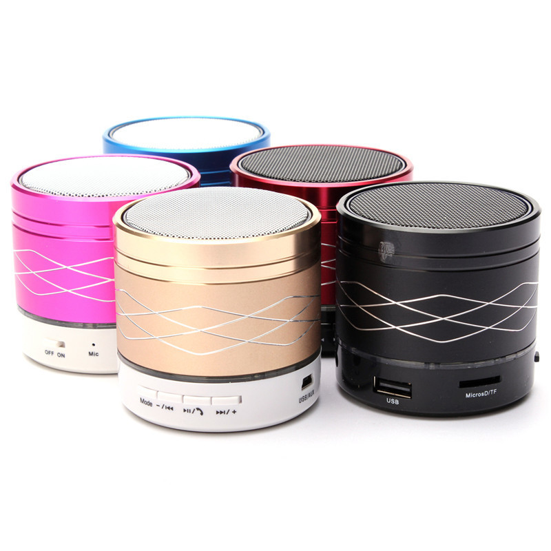new arrival wireless bluetooth speaker mini led audio speaker + 2 in 1 usb charging cable 60*60*58mm