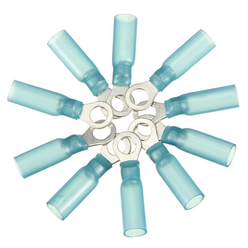 new arrvial!!!10pcs 5.3mm blue crimp terminals insulated ring connector 1.5-2.5mm 16-14awg m5 electrical equipment