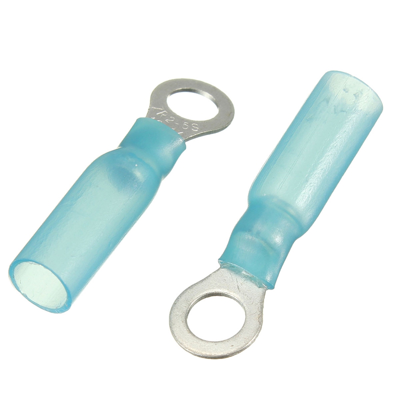 new arrvial!!!10pcs 5.3mm blue crimp terminals insulated ring connector 1.5-2.5mm 16-14awg m5 electrical equipment