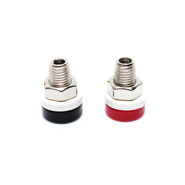 new arrvial!!2pcs 2mm brass binding post banana socket jack plug black red for stereo speaker excellent quality