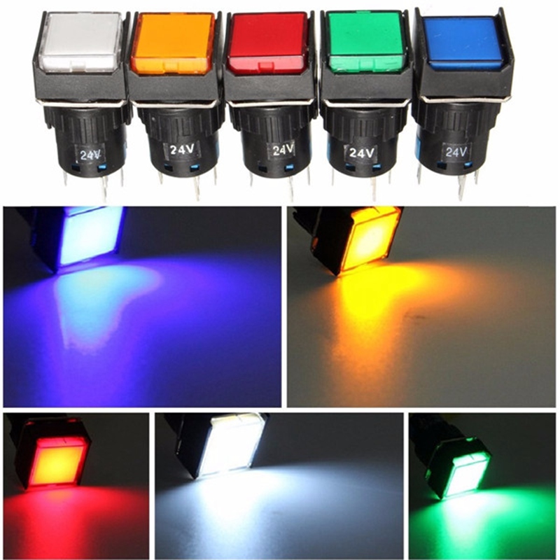 new arrvial 5 colors angel eye metal led illuminated momentary 16mm automatic reset button switch car dash 24v new arrvial 5 colors angel eye metal led illuminated momentary 16mm automatic reset button switch car dash 24v