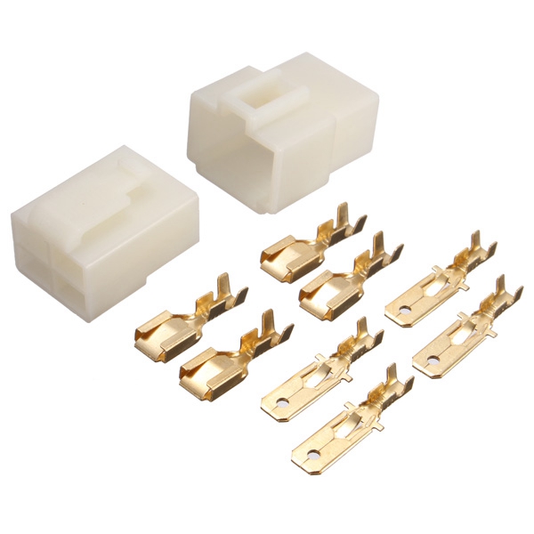new arrvial!!! 6.3mm 4way car electrical multi plug connector terminal block socket male&female excellent quality