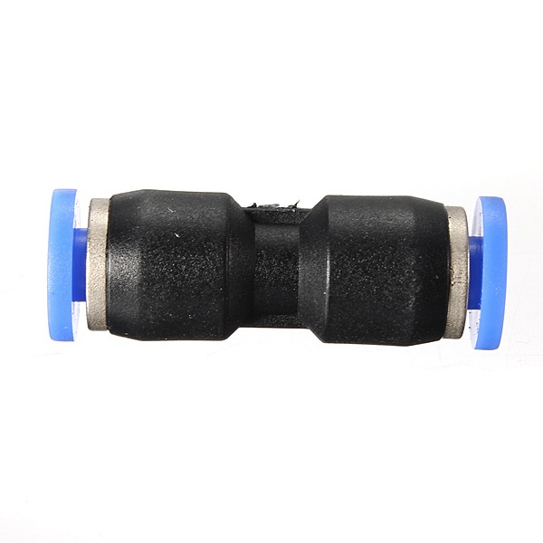 new arrvial!!! blue black straight union pneumatic push in to connect air water fitting hose tube 4mm-16mm excellent quality
