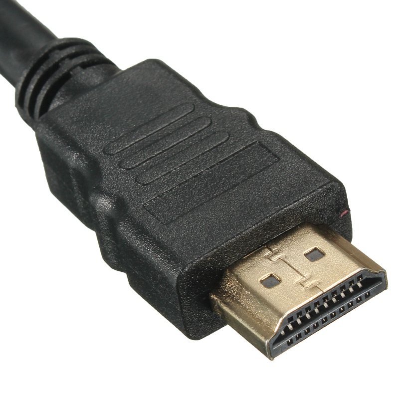 new black 5 feet 1.5m hdmi-male to 3 rca video audio av cable adapter for hdtv 1080p