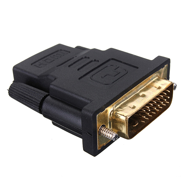 new gold plate dvi male to hdmi female m-f converter hdmi dvi adapter converter for hdtv