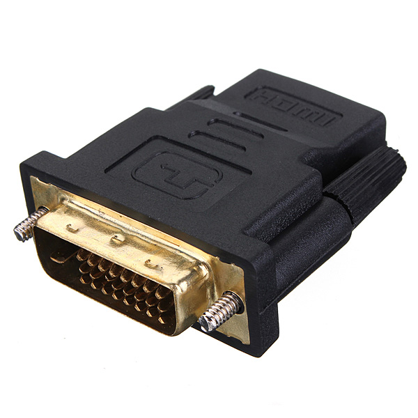 new gold plate dvi male to hdmi female m-f converter hdmi dvi adapter converter for hdtv