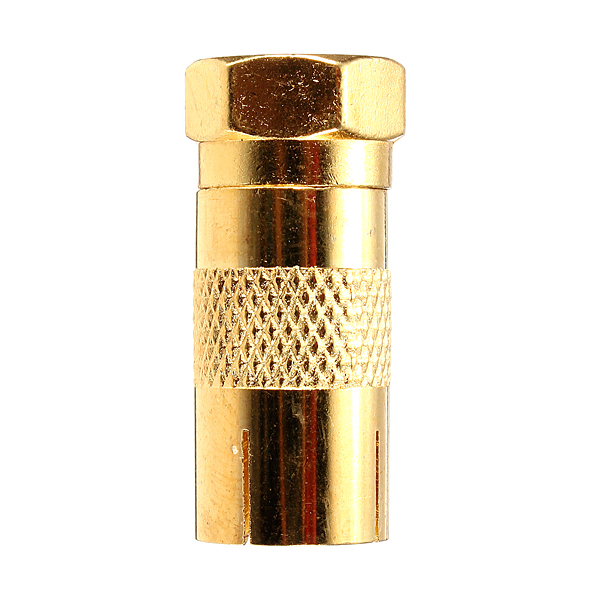 new gold plated f male plug to tv aerial female socket adaptor rf coaxial converter