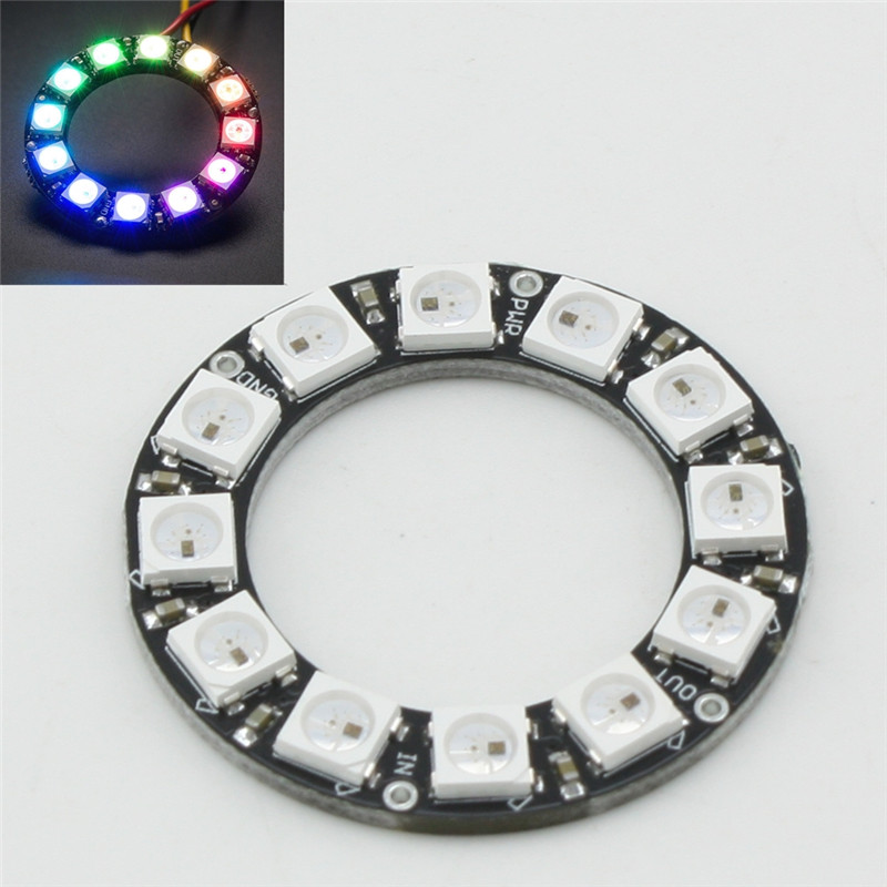 new led ring 12 x ws2812 5050 rgb led with integrated drivers new led ring 12 x ws2812 5050 rgb led with integrated drivers