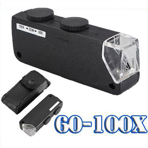 new mini handheld 60x-100x zoom magnifier microscope jewelers loupe magnifying glass led light new mini handheld 60x-100x zoom magnifier microscope jewelers loupe magnifying glass led light