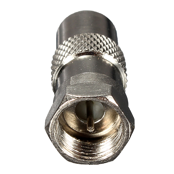 new silver f male connector to tv aerial male plug adaptor rf coax coaxial converter new silver f male connector to tv aerial male plug adaptor rf coax coaxial converter