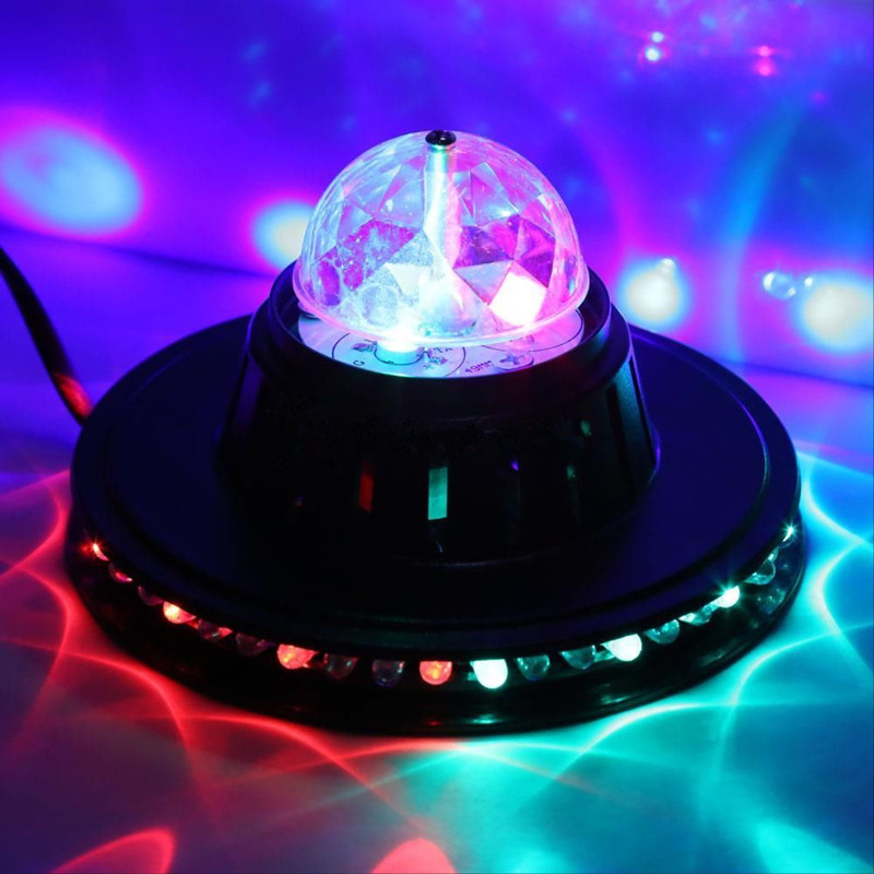 new stylish rotating led club pub disco party ktv crystal magic ball stage effect light
