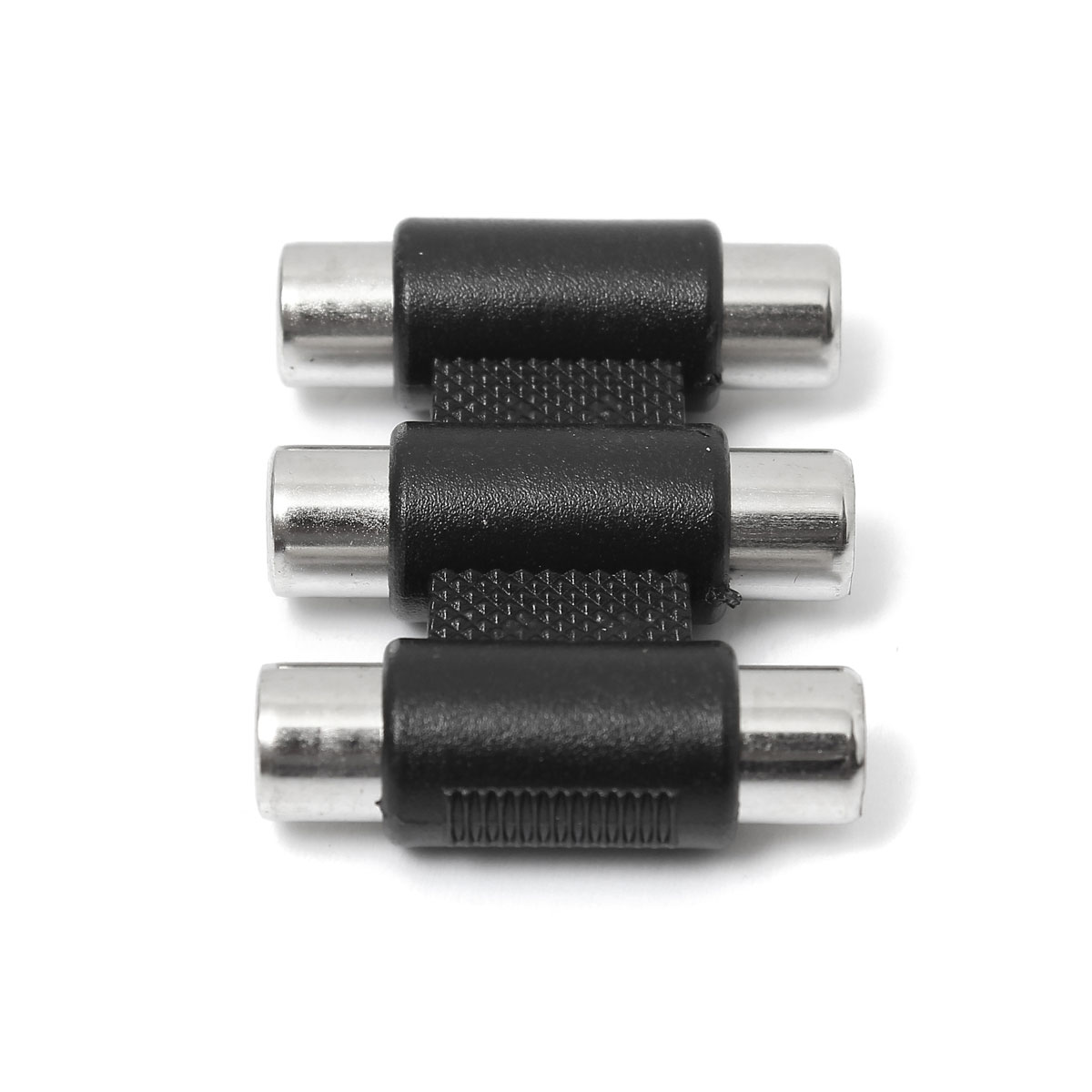 new triple 3 rca av audio video female to female f/f jack connector coupler adapter