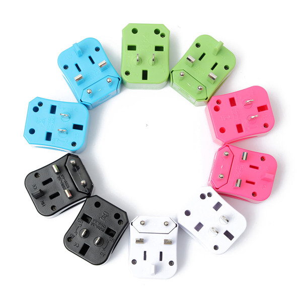 new universal travel power outlet socket us/uk/eu/au plug adapter converter set