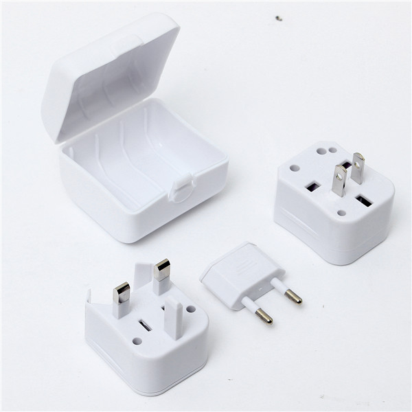 new universal travel power outlet socket us/uk/eu/au plug adapter converter set