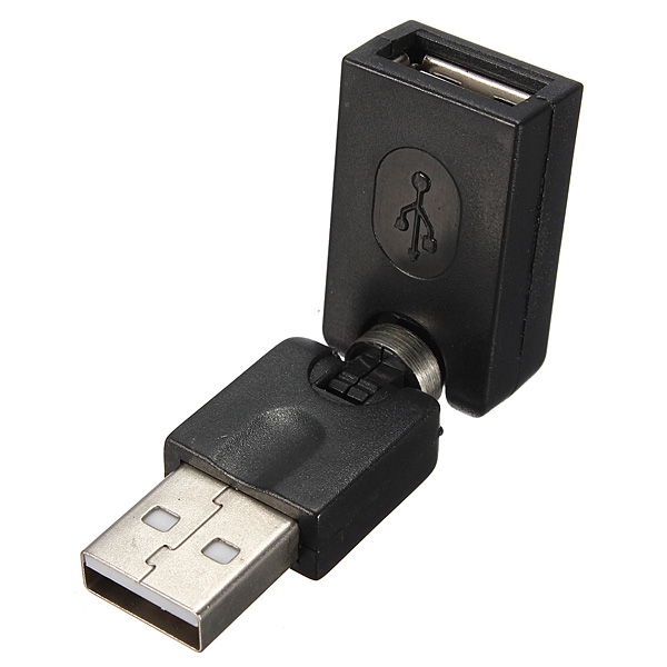 new usb 2.0 a male to usb female 360 degree rotation extension adapter converter
