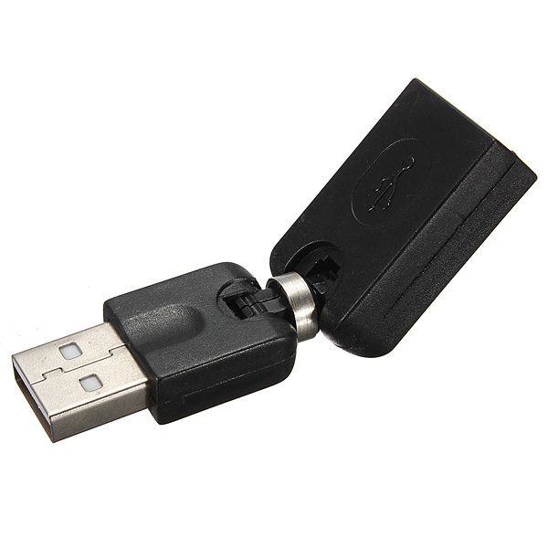 new usb 2.0 a male to usb female 360 degree rotation extension adapter converter