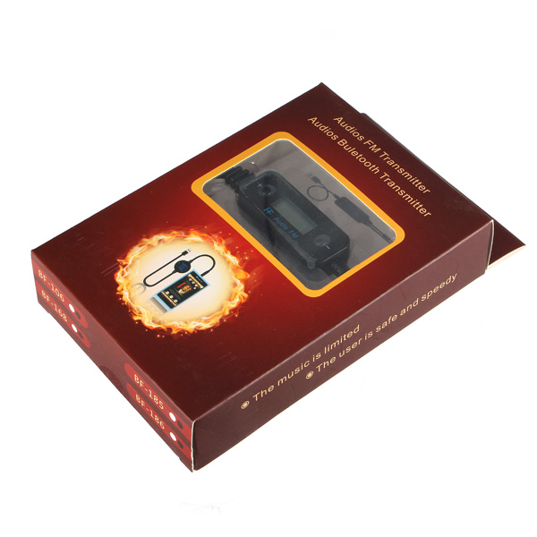 new usb led car fm-185 transmitter audios player for iphone5/4s for samsung mid 3.5mm