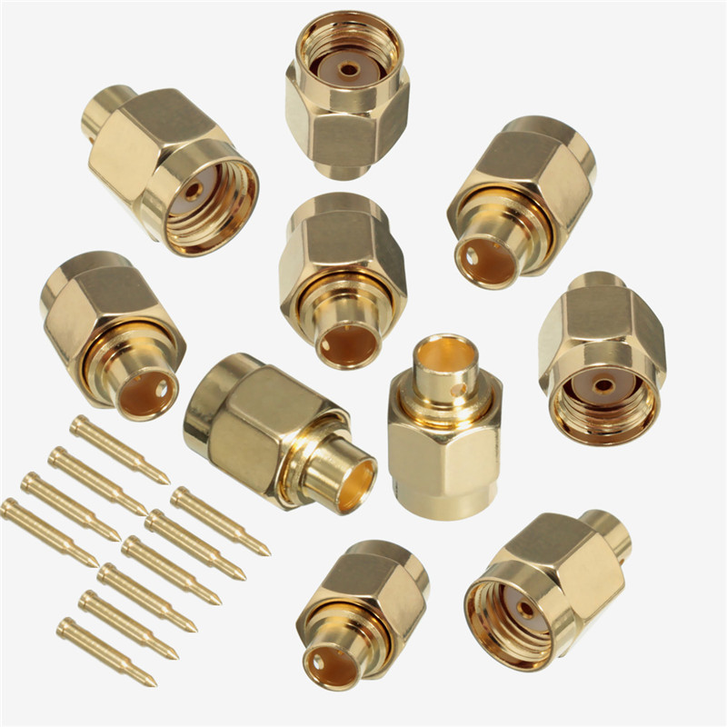 newest 10pcs rp-sma male jack female pin solder semi-rigid rg402 0.141" cable rf connector newest 10pcs rp-sma male jack female pin solder semi-rigid rg402 0.141" cable rf connector