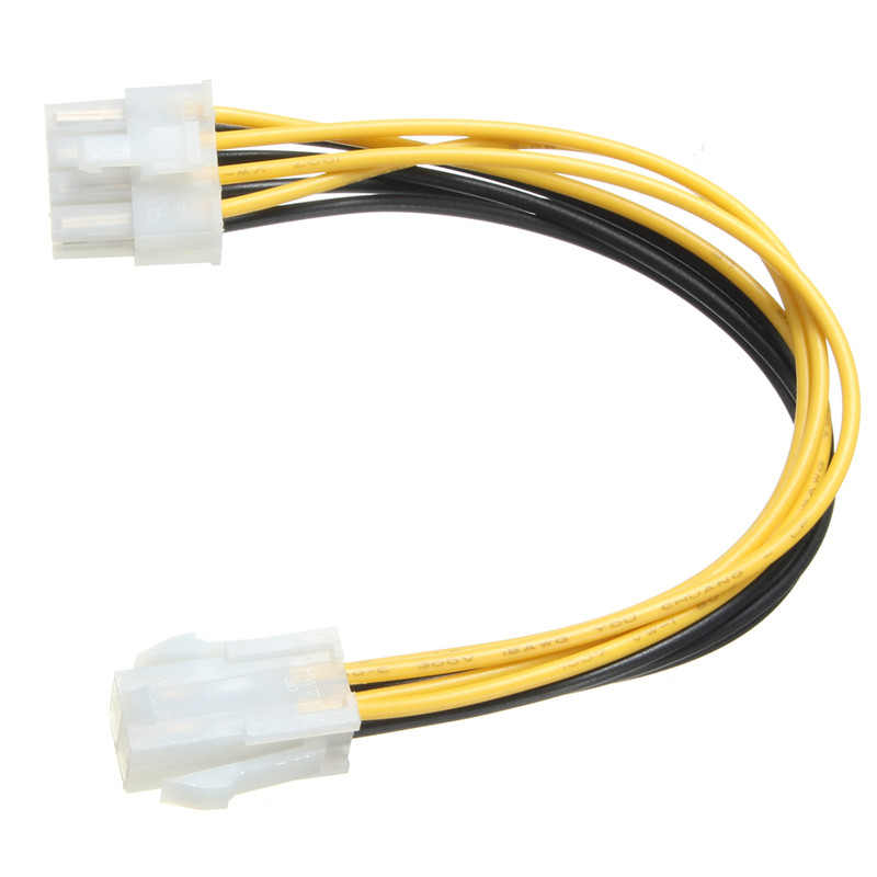 newest atx desktop power supply cable adapter 4 pin male to 8 pin female eps power supply cable 20cm