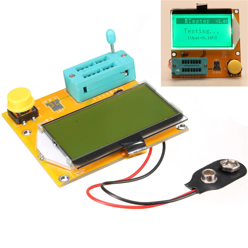newest diode triode capacitance esr meter mos pnp lcr t3 transistor tester lcd display