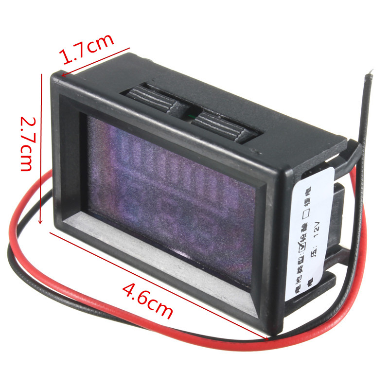 original new 12v acid lead batteries panel led indicator battery capacity digital monitor indicator tester voltmeter
