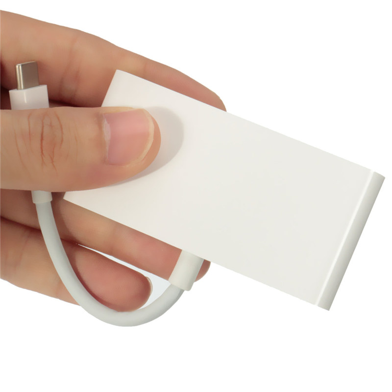 selling white type c usb 3.1 gen 1 usb-c to 4-port hub adapter 5gbps for macbook dc 5v 0.9a 76 x 37 x 11mm