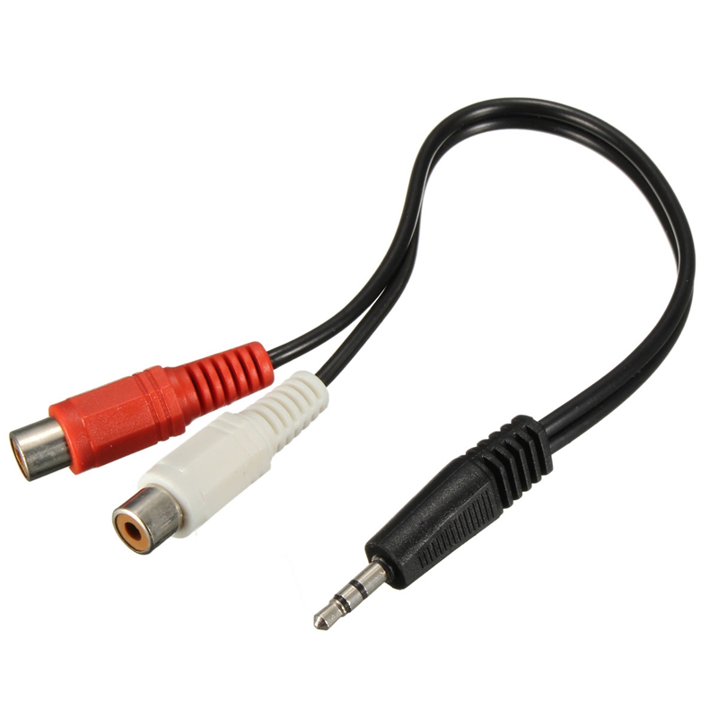 the best quality 3.5mm male mini stereo jack to 2 female plug splitter rca twin phono cable lead y adapter