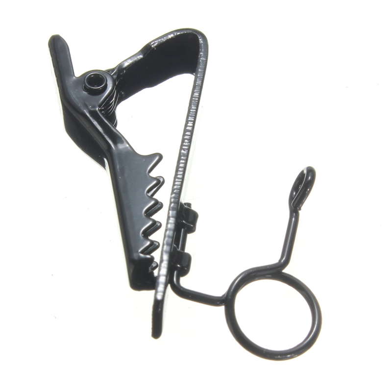 universal black mic microphone lapel tie clip lavalier lapels clip 6-7mm
