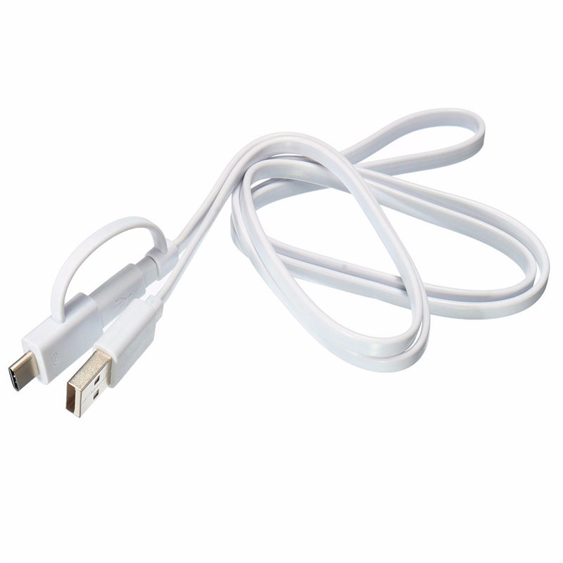 white 1m 2in1 usb3.1 type c micro usb2.0 to usb 2.0 charger cable for google nexus 5x for macbook 12