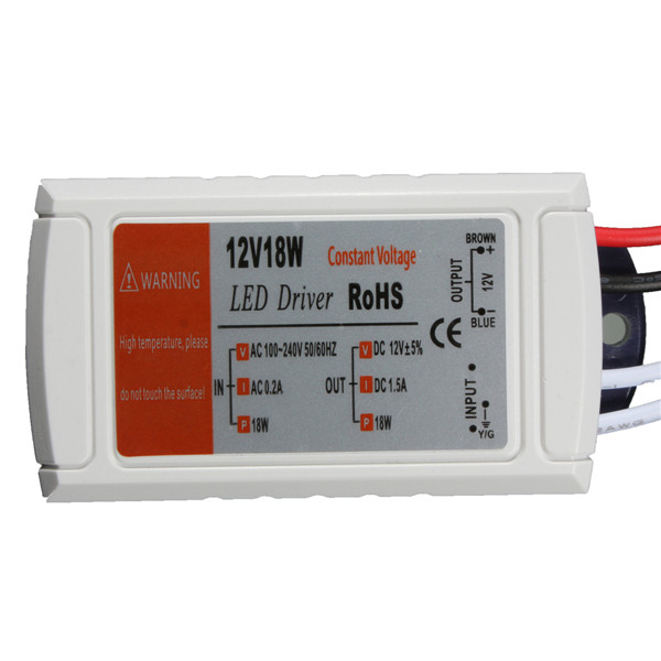 whole 12v dc18w power supply led driver adapter transformer switch for led strip led light bulb