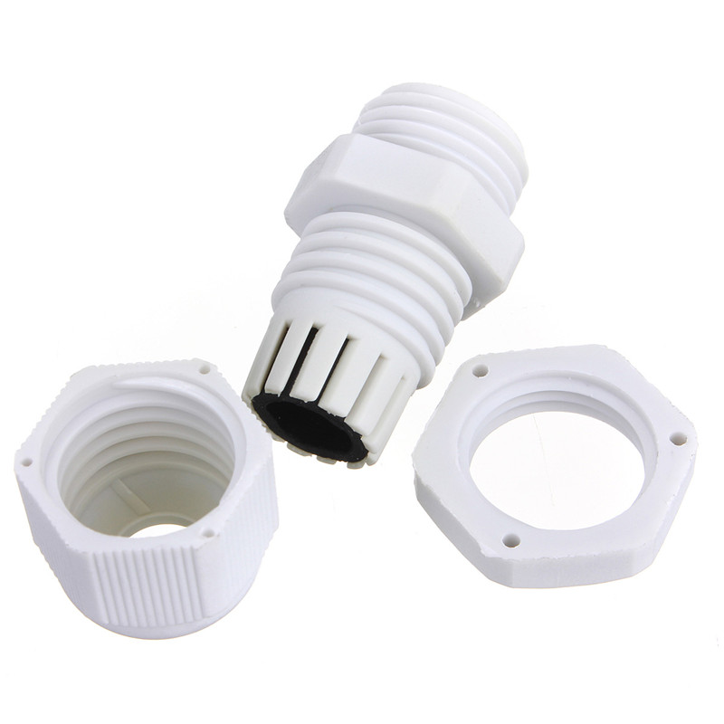 whole special offer new arrival 16mm white compression cable glands waterproof connector ip68 m16 plastic stuffing gland