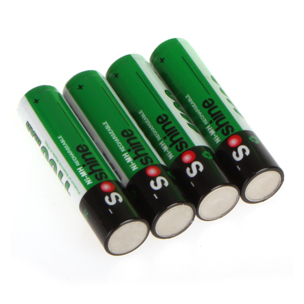 4pcs/pack soshine ni-mh aaa battery 1100mah 1.2v rechargeable batteries +portable battery box case