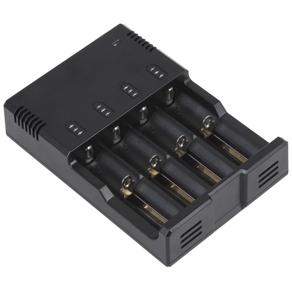 s4 4-slot universal smart battery charger for li-ion & ni-mh & ni-cd 18650 10440 14500 14650 16340 17670 18350 18500 batteries