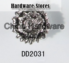 flower ceramic knob silver plated antique furniture knob wardrobe cupboard knobs drawer dresser knobs cabinet pulls DD2031