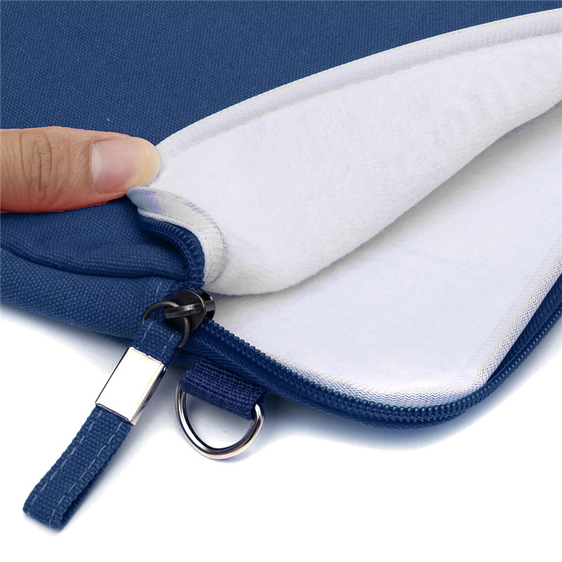 brand new slim canvas briefcase notebook laptop sleeve case carry bag pouch cover for macbook 12'' 4color with small bag