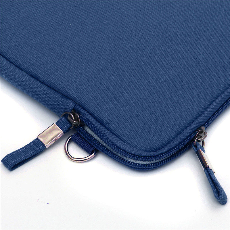brand new slim canvas briefcase notebook laptop sleeve case carry bag pouch cover for macbook 12'' 4color with small bag