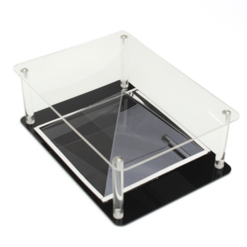 diy holographic 3d display cabint projector for ipad tablet black red